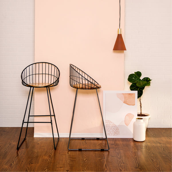 Astrid Black Bar Stool