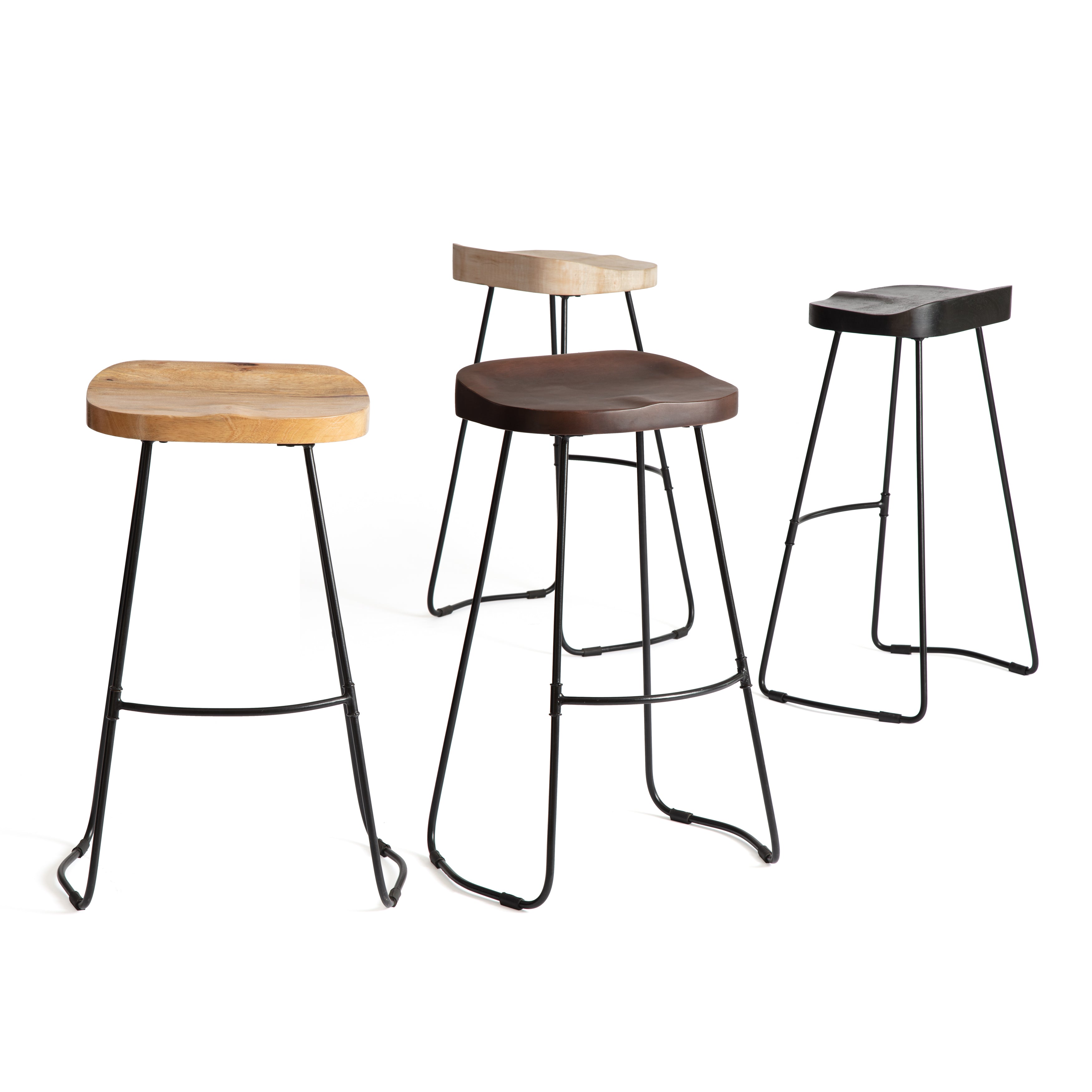 Rombass Bar Stool Natural Top MH London UK